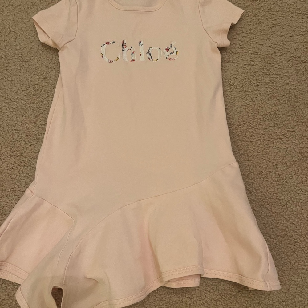 Chloé Pink Ruffle Dress